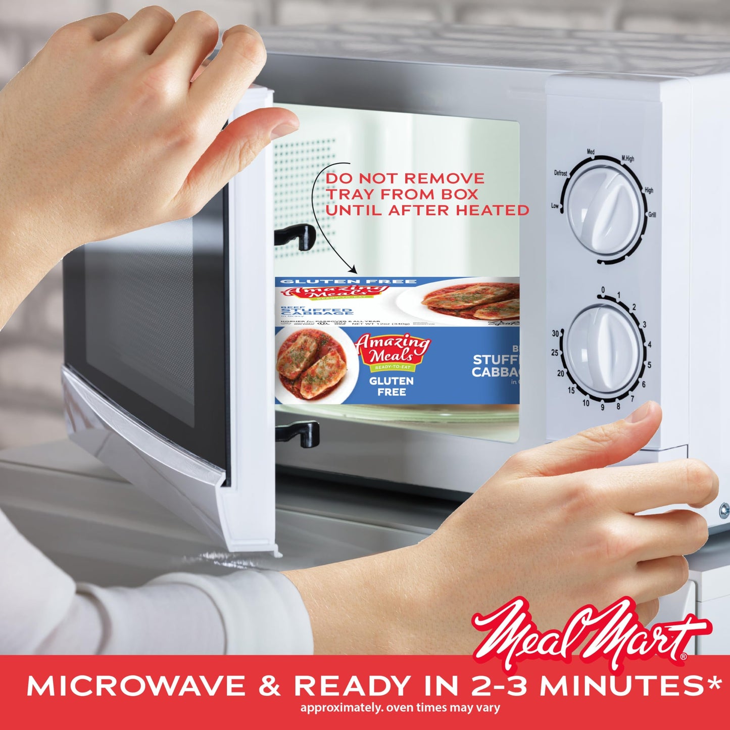 Kosher For Passover Ready Meals - Beef Stuffed Cabbage Rolls In Gravy, Mre Meat Meals Ready To Eat, Gluten Free Food (6 Pack) Pr