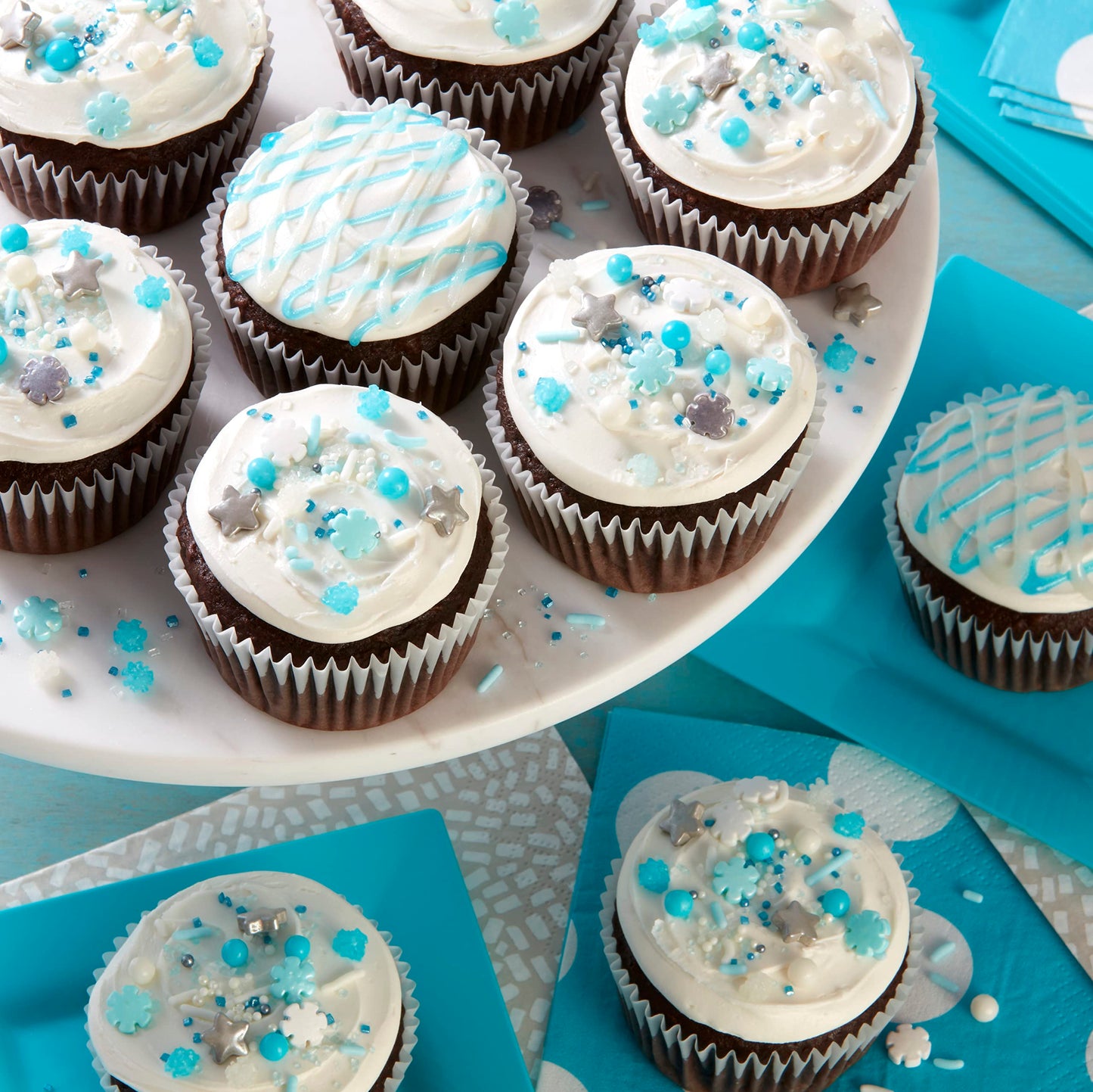Wilton Blue Sugar Pearls - Add A Touch Of Elegance With Blue Pearl-Shaped Sprinkles For Special Occasion Cakes, Cupcakes & Cooki