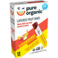 Pure Organic Layered Fruit Bars, Strawberry Banana, Gluten Free, Vegan Fruit Snacks (2 Boxes, 24 Bars)