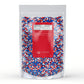 Unpretentious Red, White & Blue Sprinkles, 1.5 lb Decorative Dessert Topping, Patriotic Jimmies