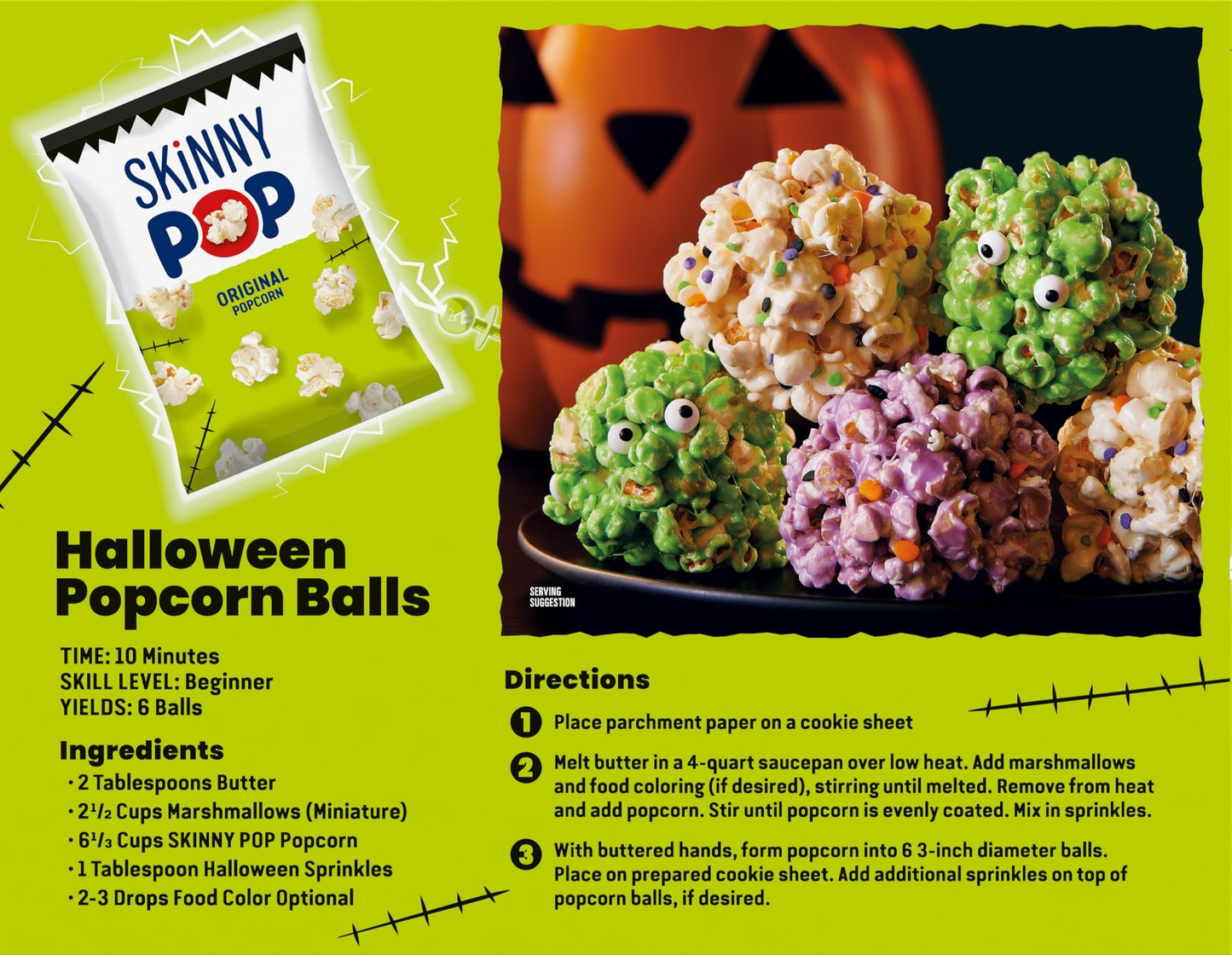 SkinnyPop Popcorn  Original  Trick or Treat Snack Bags  Gluten-Free  Non-GMO Snacks  0.5oz  12 Count