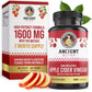 Ancient Bliss Apple Cider Vinegar Organic Capsules with The Mother  Helps Improve Digestion  Unfiltered Vinegar Capsules  1600MG (120 Capsules)