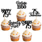 30Pcs Happy 75Th Birthday Cupcake Toppers Glitter Seventy Five Vintage 1948 Cupcake Picks 75 Fabulous Cheers To 75 Years Cake De