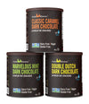 Castle Kitchen Natural Hot Chocolate Mix Variety Pack (42 Oz) - Dairy-Free, Vegan Complete Mixes - Just Add Water - Pack of 3 (C