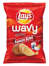 Lays Wavy Potato Chips, Original, 42 Ounce (Pack of 4)