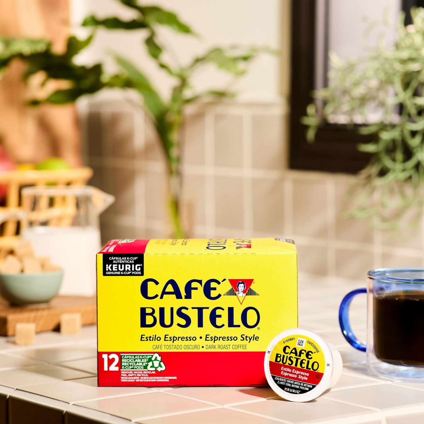 Caf   Bustelo Espresso Style Dark Roast Coffee, 72 Count Keurig K-Cup Pods