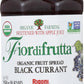 Rigoni Di Asiago Fiordifrutta Organic Fruit Spread, Black Currant, 8.82 Ounce