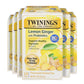 Twinings Herbal Tea, Probiotics+ Lemon & Ginger, Caffeine-Free, 18 Bags, Pack of 6, Yellow