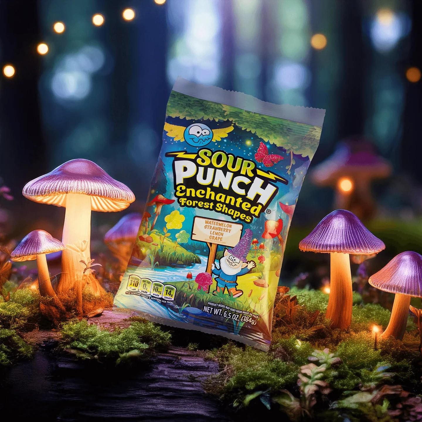 SNACKIFYME Gift Box Sour Candy 4-Pack - Assorted Fruit Flavors, Chewy Gummy  , 26 oz, 6 x 8 x 4 inches