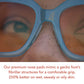 Setex Gecko Grip 1.8Mm Thick Anti Slip Eyeglass Nose Pads, (Bulk Pack 15 Black Pair) Usa Made, Innovative Microstructured Fibers