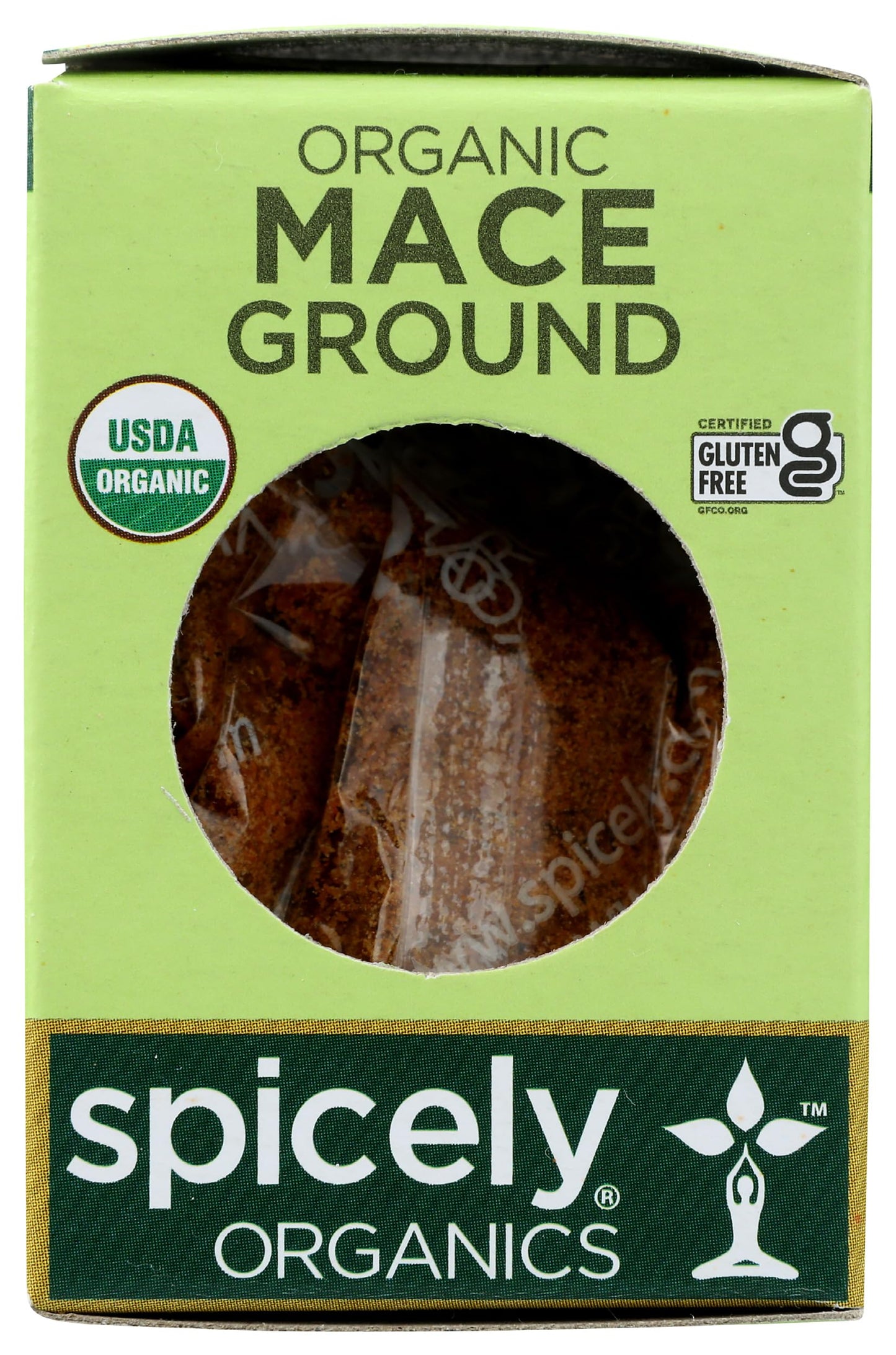 Spicely Organic Mace Powder 0.30 Ounce Ecobox Certified Gluten Free