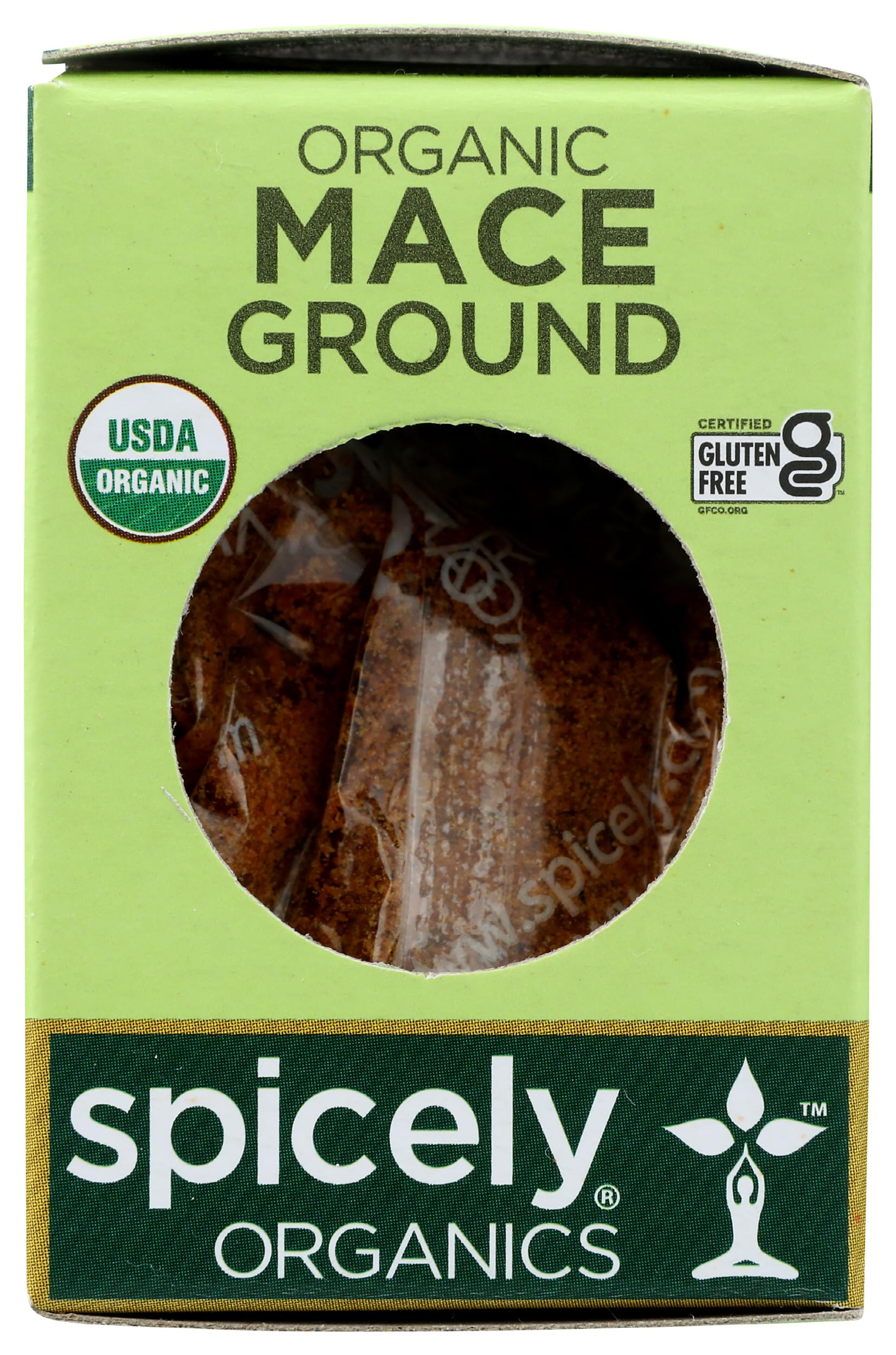 Spicely Organic Mace Powder 0.30 Ounce Ecobox Certified Gluten Free