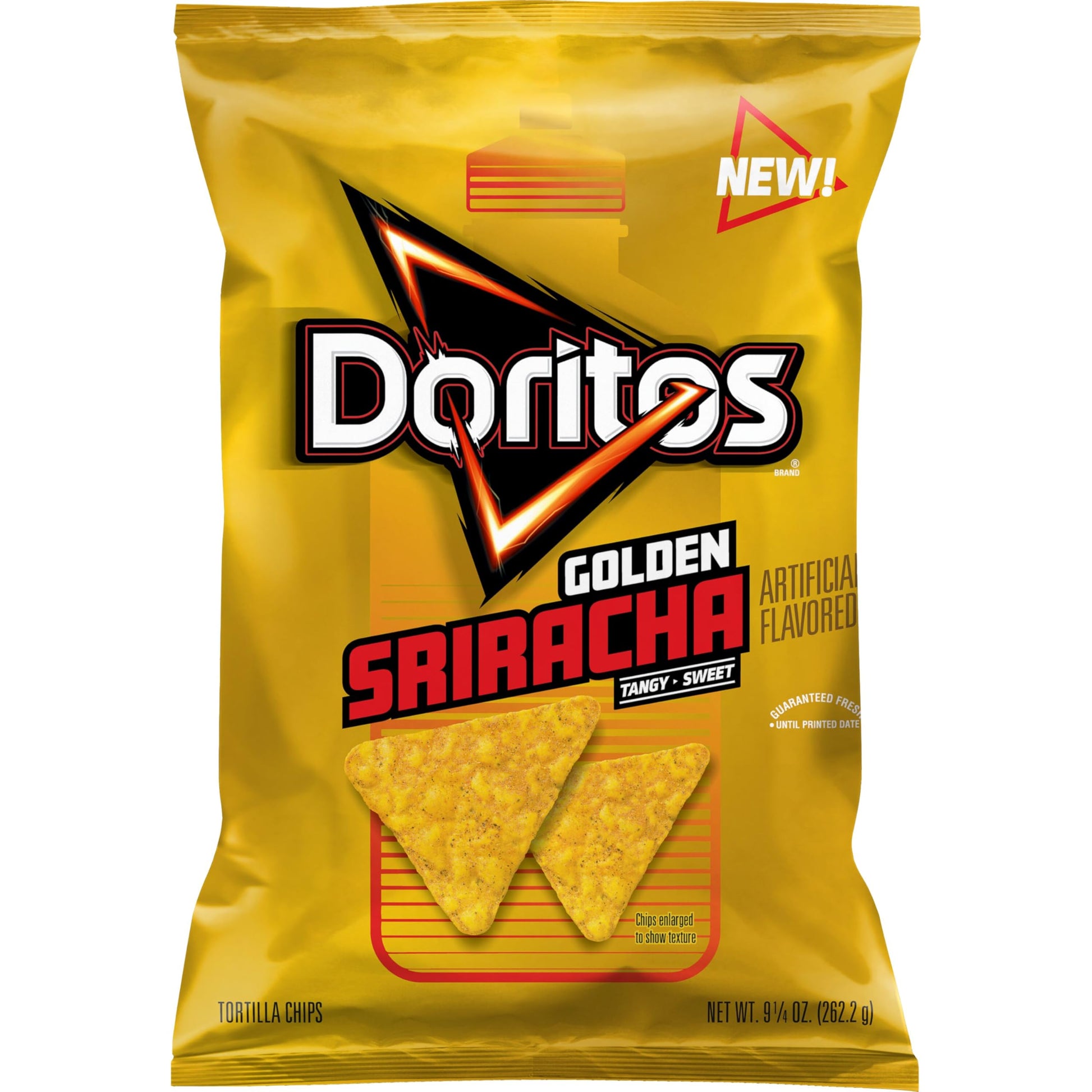 Doritos Tortilla Chips  Golden Sriracha  9.25 oz Bag