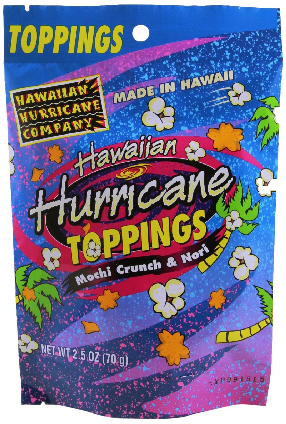 Hawaiian Hurricane Mochi Crunch Nori Popcorn Topping, 2.5 Ounce