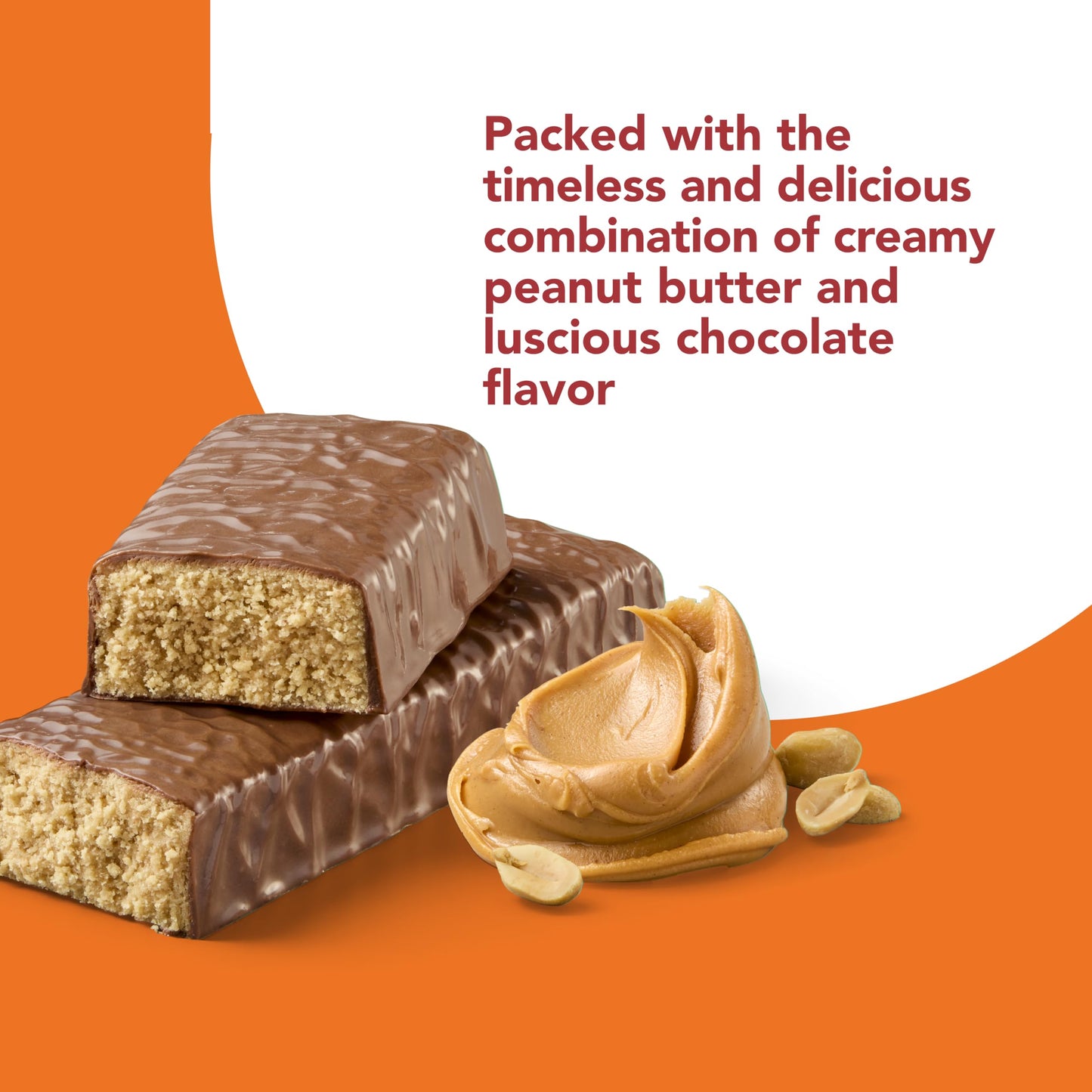 think! Protein Bars, High Protein Snacks, Gluten Free, Kosher Friendly, Creamy Peanut Butter, Nutrition Bars, 2.1 Oz per Bar, 12