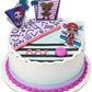 DecoPac Cake Topper L.O.L. Surprise! Born to Sparkle, Plastic, Pink and Purple, Model 27139
