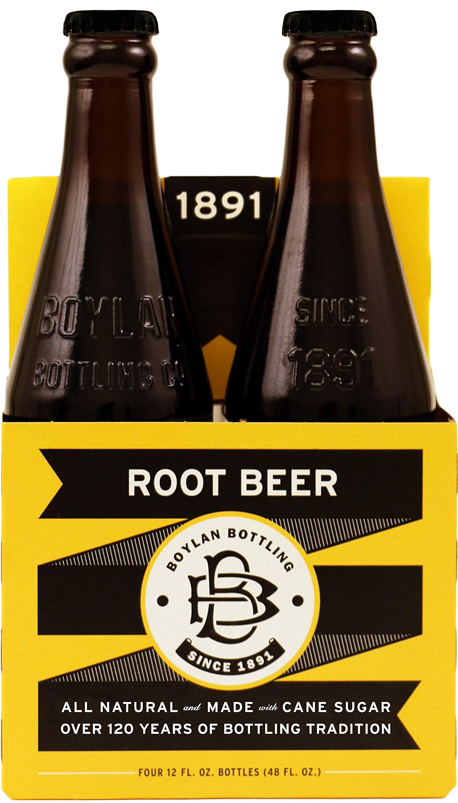 Boylan Natural Root Beer Soda, 12 Fl Oz (Pack of 24), Brown, Model: 7 60712 49001
