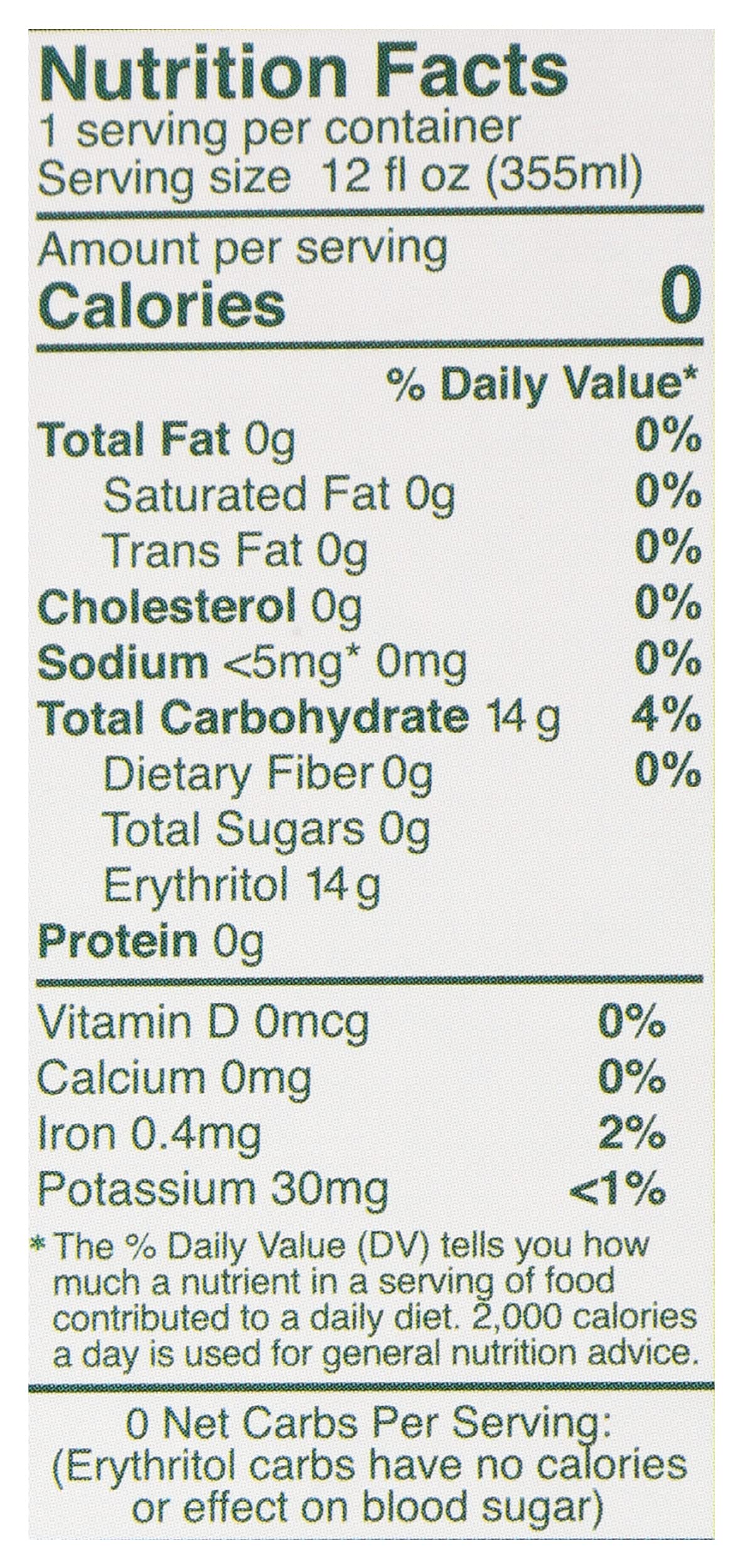 Reeds Ginger Brew Soda, Zero Sugar, 12 Fl Oz, 4 Pack