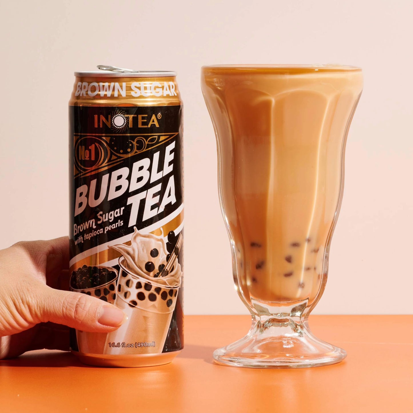 HYOJATEM Bubble Tea Pack of 12 | 5 Flavors: Brown Sugar, Taro, Honeydew, Banana, Matcha Latte | 16.6oz Can