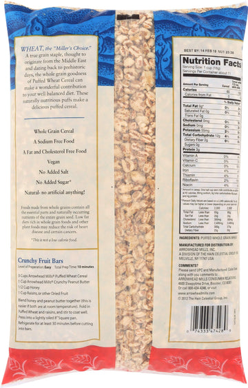 Arrowhead Mills Cereal Puff Wheat Ns