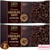 DOUzzle Gluten Free Dark Chocolate Chips for Baking - Premium 60% Cocoa Bittersweet (9 OZ - Pack of 2) Kosher for Passover Food 