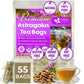 FRESHDRINKUS Astragalus Root Herbal Tea Bags, 100% Natural, Vegan, 55 Tea Bags