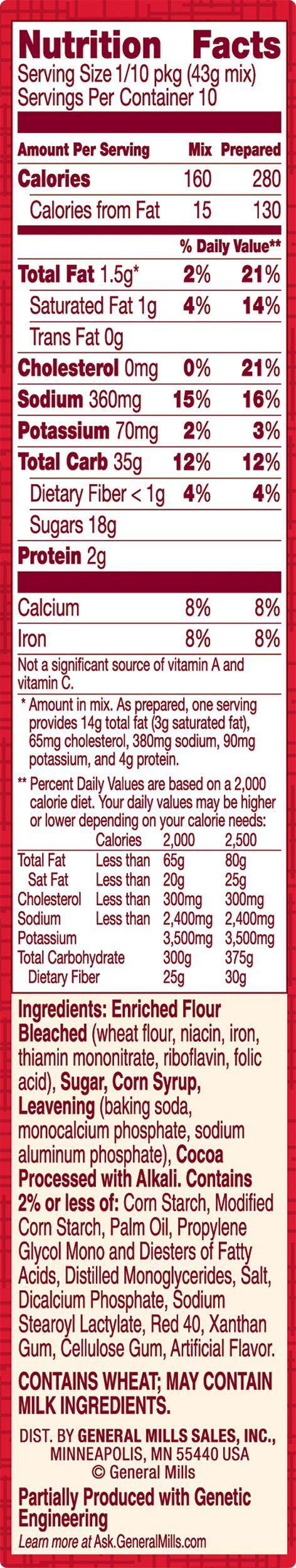 Betty Crocker Super Moist Red Velvet Cake Mix, 15.25 Ounce -- 12 per case.