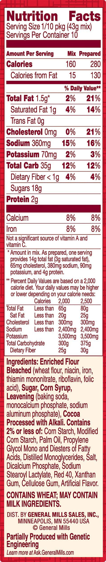 Betty Crocker Super Moist Red Velvet Cake Mix, 15.25 Ounce -- 12 per case.