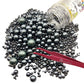 SE Si&Moos Black Edible Pearls Black Pearl Sprinkles for Cake Decorating Edible Cake Sugar Pearls Halloween Christmas Cookie Dec