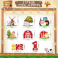 Weecent 48 Pcs Farm Animals Cupcake Toppers Baby 1St Birthday Decorations Barnyard Theme Cake Toppers For Baby Boy Girls Farm Ba