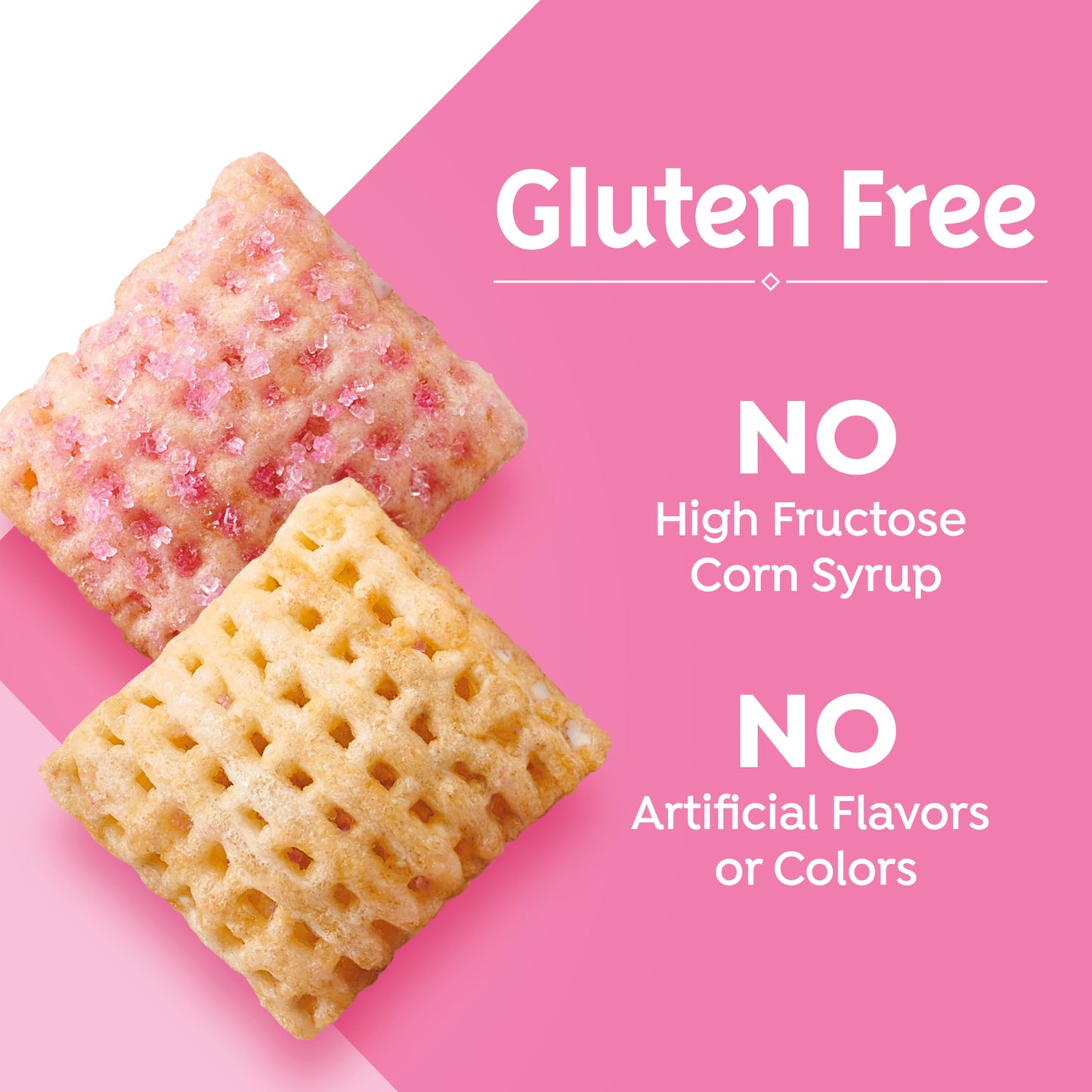 Strawberry Vanilla Chex Cereal, Gluten Free Breakfast Cereal, Made With Whole Grain, 12.4 Oz