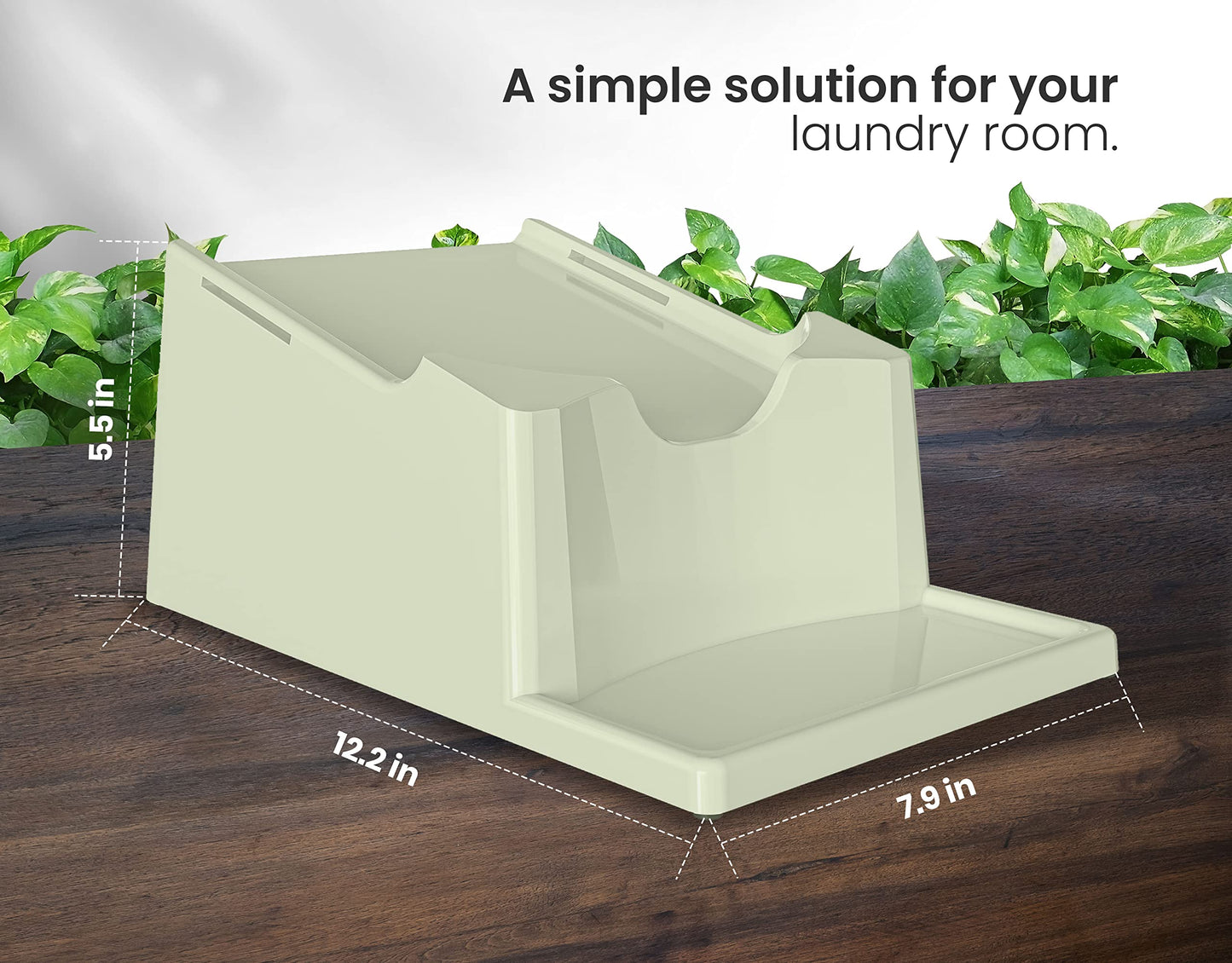 Skywin Laundry Soap Station - Laundry Detergent Cup Holder For Dispensing Soap, With Angled Downward Slope For Easy Pouring - La
