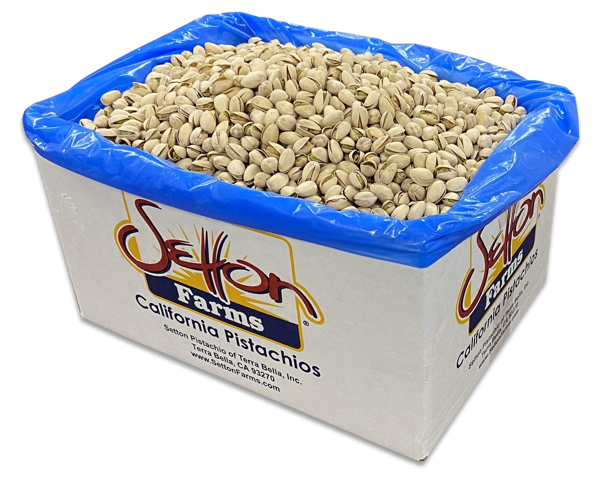 Setton Farms Pistachios, Bulk Box Of Roasted Unsalted Pistachios, Premium California In Shell Pistachio Nuts, 25 Pound Case, Large Pistachios, Certified Non Gmo, Gluten Free, Vegan And Kosher