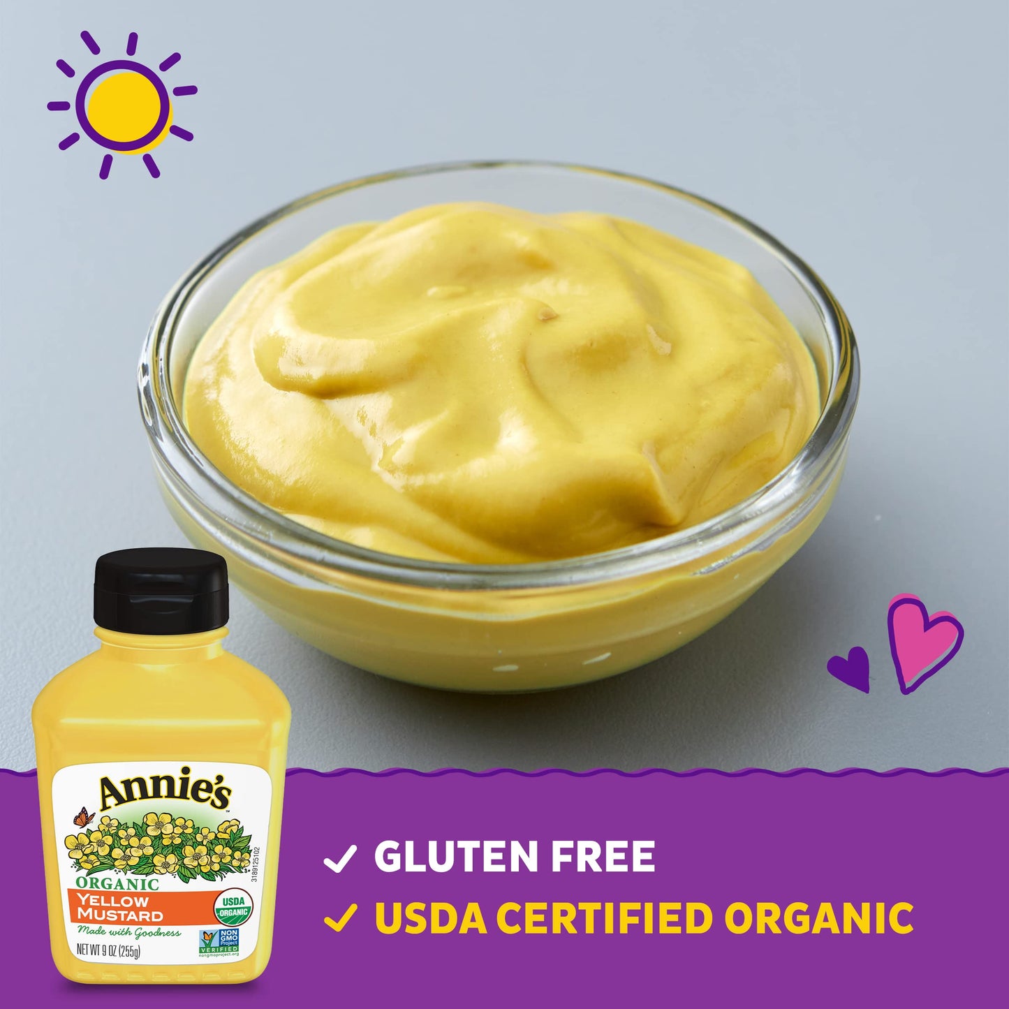 Annie'S Naturals Yellow Mustard (12X9 Oz)