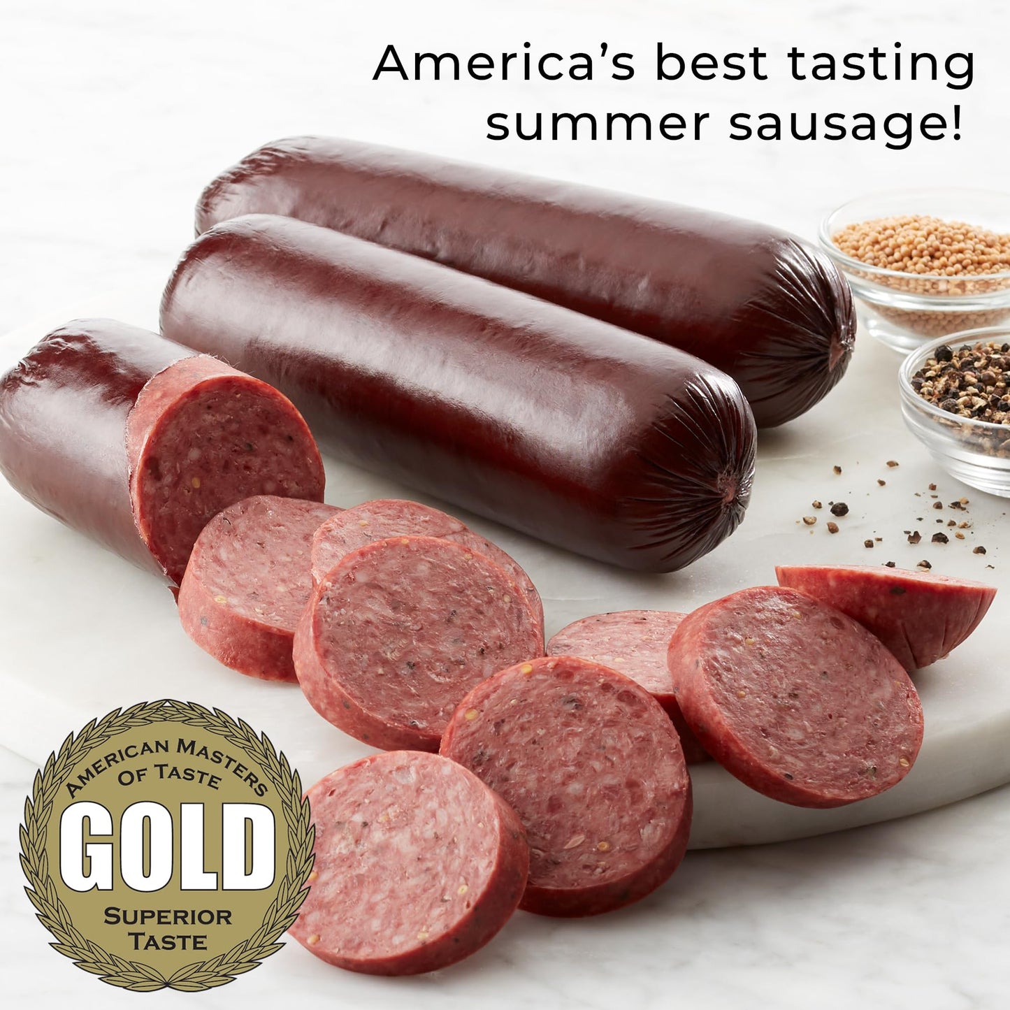 Hickory Farms Signature Beef Meat and Cheese Gift Basket (Large) - Box Set | Charcuterie Board Food | Summer Sausage | Fathers