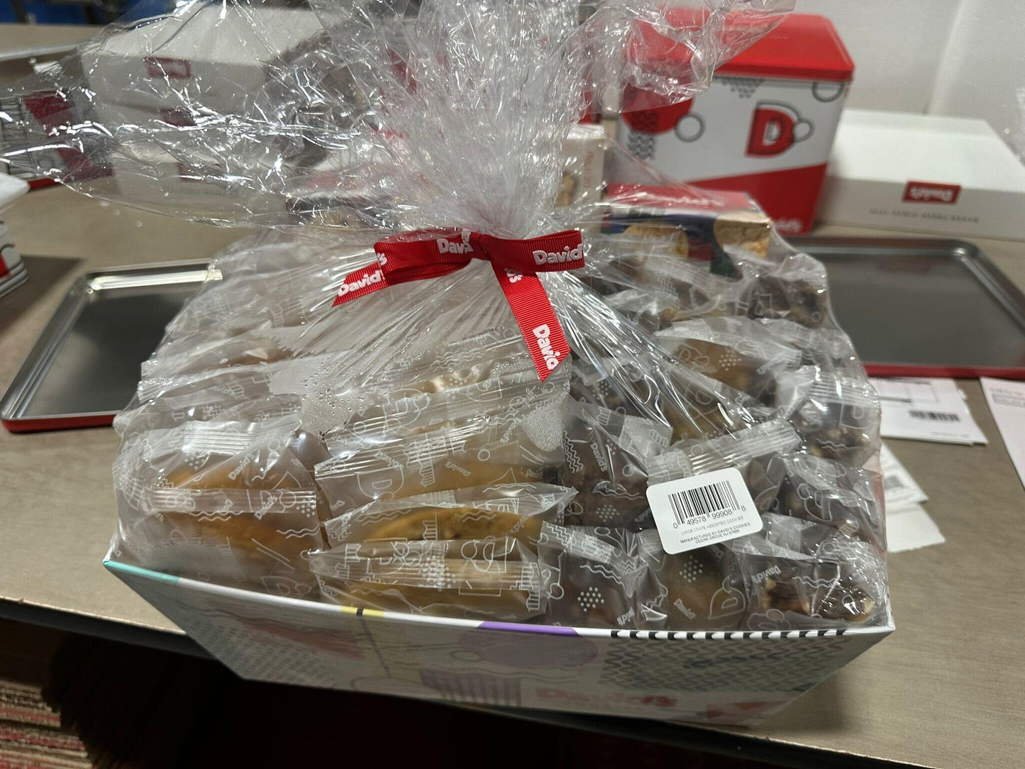 David Cookies Gift Basket For Families Food Christmas Gift - Large Crate Assorted Cookies For Sharing - Fresh Gourmet Cookies Fo