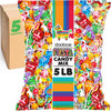 Pinata Candy - 5 Pounds 2.26 KG - Parade Candy Assortment - Individually Wrapped Mix for Party Favors - Bulk Variety Bag for Pin
