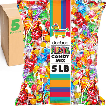 Pinata Candy - 5 Pounds 2.26 KG - Parade Candy Assortment - Individually Wrapped Mix for Party Favors - Bulk Variety Bag for Pin