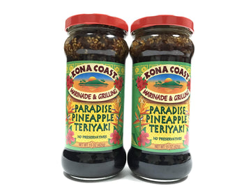 Kona Coast Paradise Salsa de pia Teriyaki 15 oz | Paquete de 2