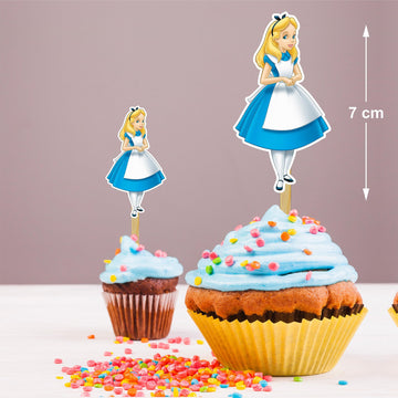 Seyal Alice In Wondrland Cupcake Topper