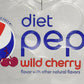 Pepsi Diet Wild Cherry Soda, 12 Ounce (12 Cans)
