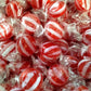 Striped Cinnamon Discs - 2 lbs of Fresh Delicious Individually Wrapped Red and White Hard Candy Buttons