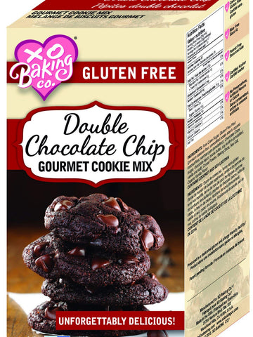 Xo Baking Co. Gluten Free Double Chocolate Chip Gourmet Cookie Mix; Non-Gmo; Kosher; Rice Free; Dairy Free; Peanut Free; No Pres