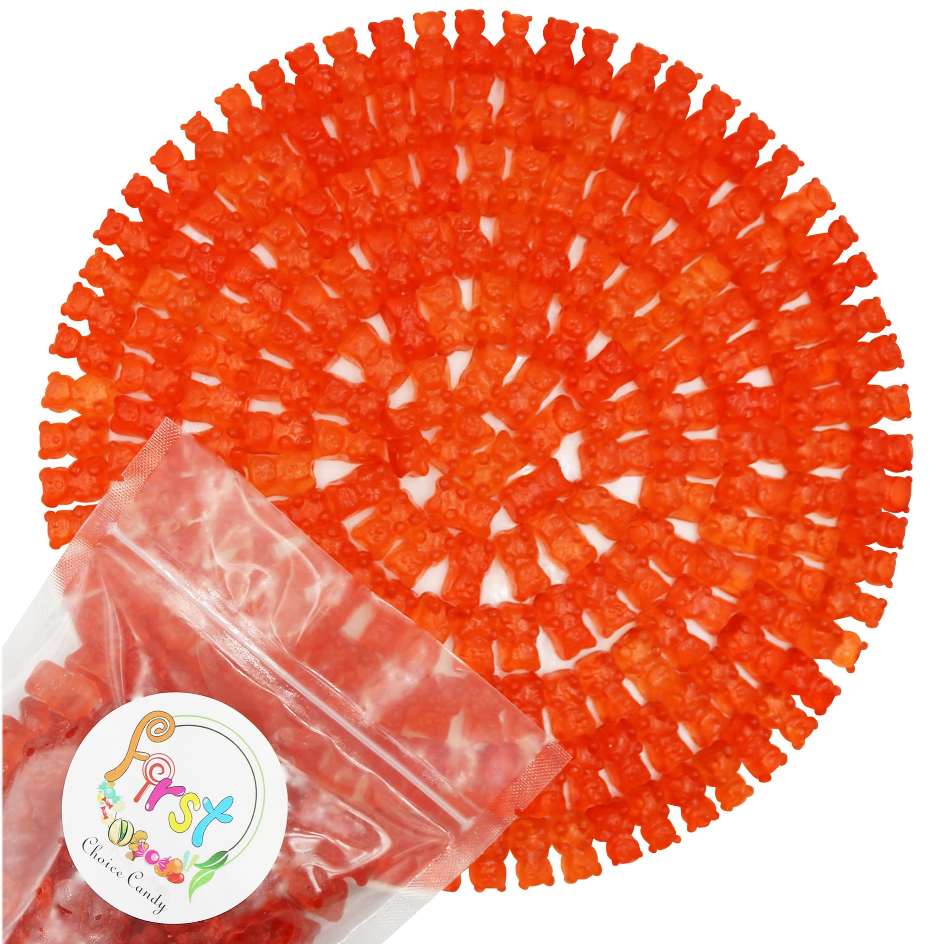 FirstChoiceCandy Gummy Bears (Fresh Red Strawberry, 2 Pound (Pack of 1))