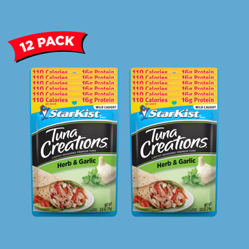 Starkist Tuna Creations Herb & Garlic, 2.6 Oz, Pack Of 12