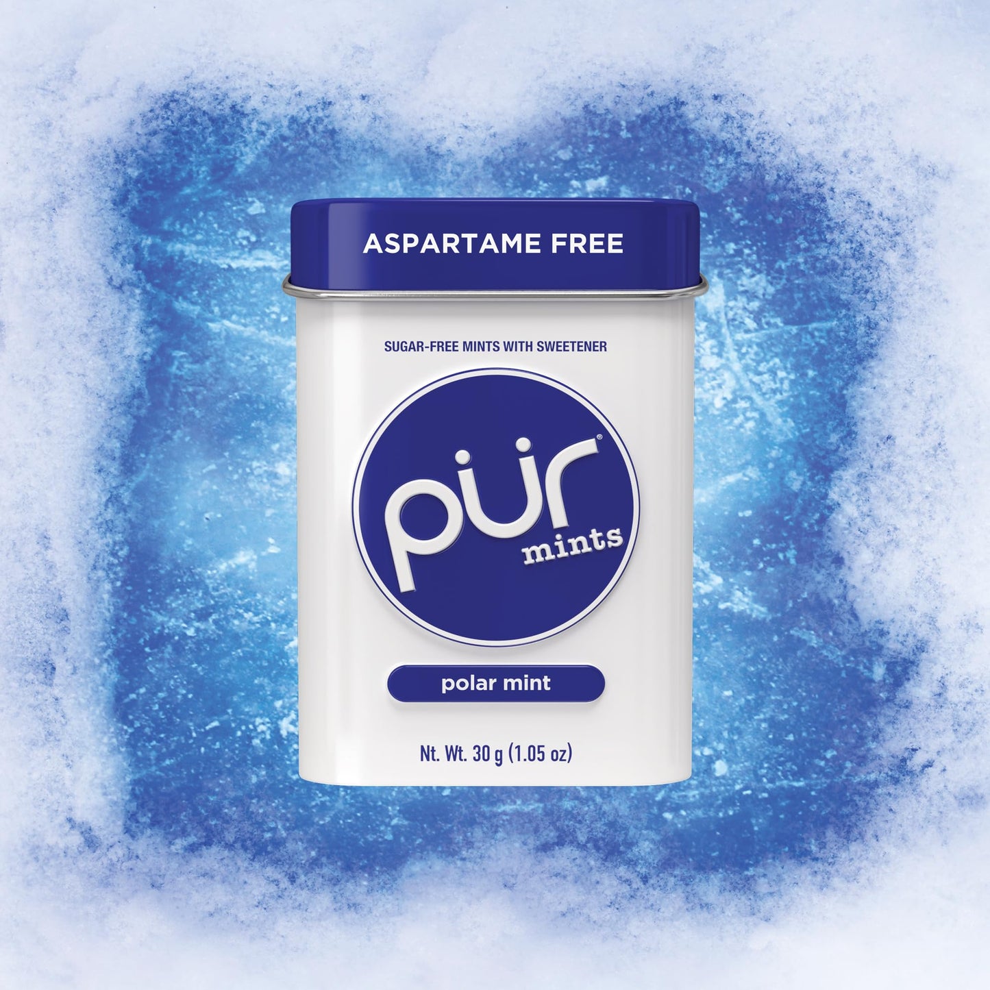 PUR Mints | Aspartame-Free | Made with Xylitol | Sugar-Free  Vegan  Gluten-Free & Keto Friendly | Natural Polar Mint Flavor  30 Pieces (Pack of 12)