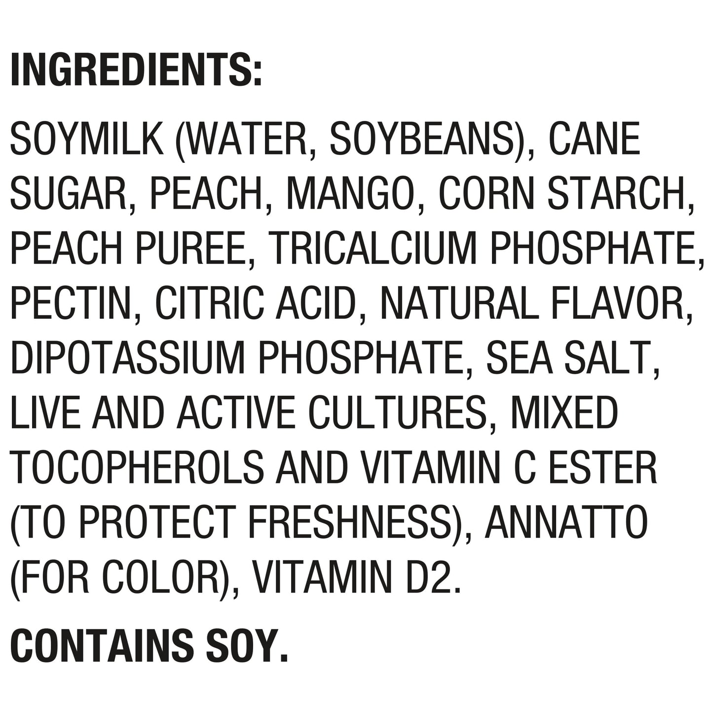 Silk Peach Mango Dairy Free, Soy Milk Yogurt Alternative, Smooth and Creamy Plant Based Yogurt with 6 Grams of Protein Per Servi