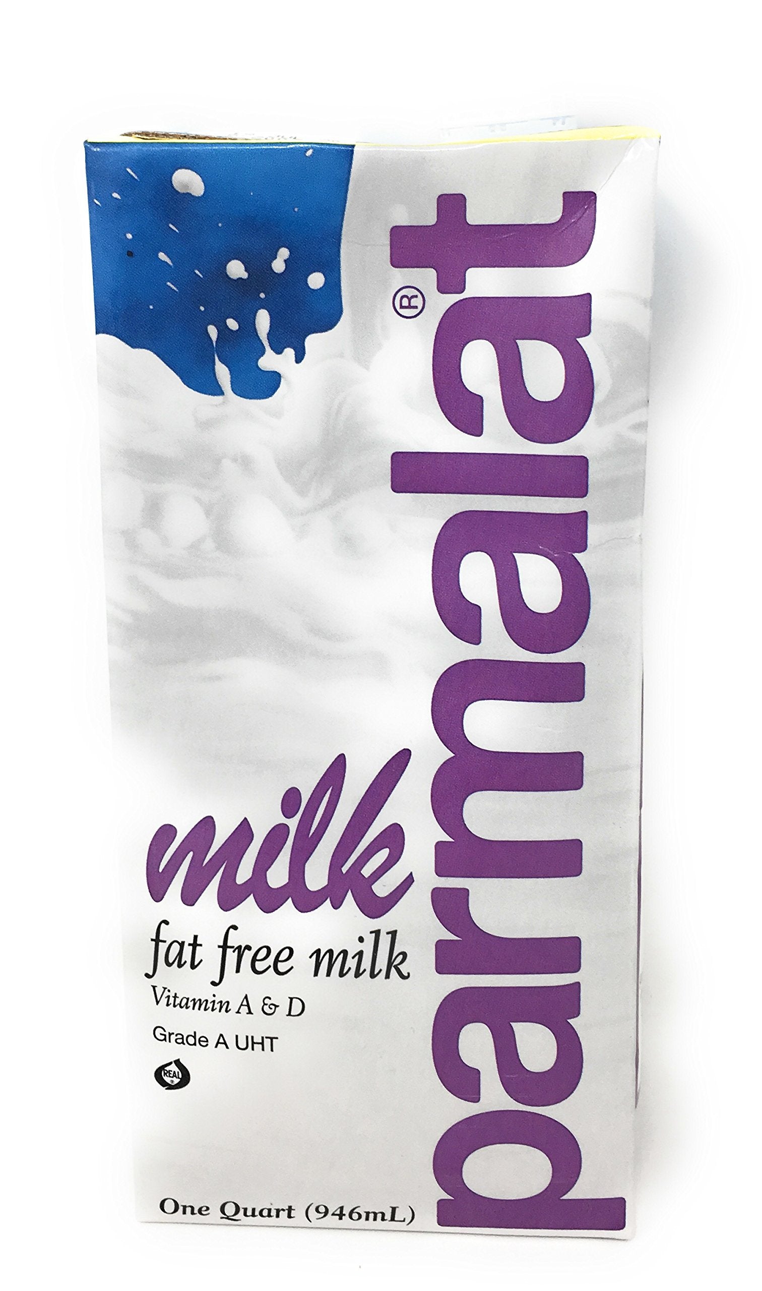 Parmalat Fat Free UHT Milk, 32 Fl Oz, Pack of 6, Shelf Stable