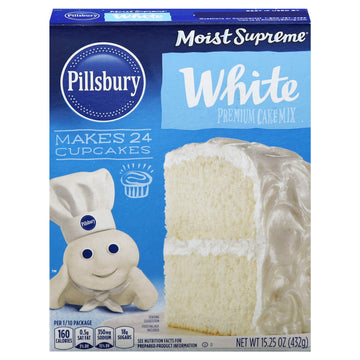 Pillsbury Moist Supreme White Premium Cake Mix, 15.25-Ounce (Pack Of 12)