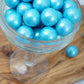 Light Blue Shimmer Gumballs 1 Inch Gumballs, 2 Pound Bulk Blue Candy (Approx. 110 Pieces), Light Blue Candy, Gumballs 1 Inch Blu